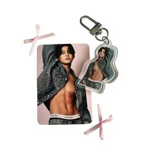 MINGYU Seventeen Bias Model Ck Kawaii Keychain Kpop Carat Decoration & Photocard